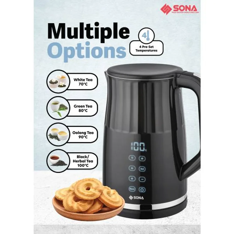 Sona SDK5124 1.7L Digital Double Layer Kettle