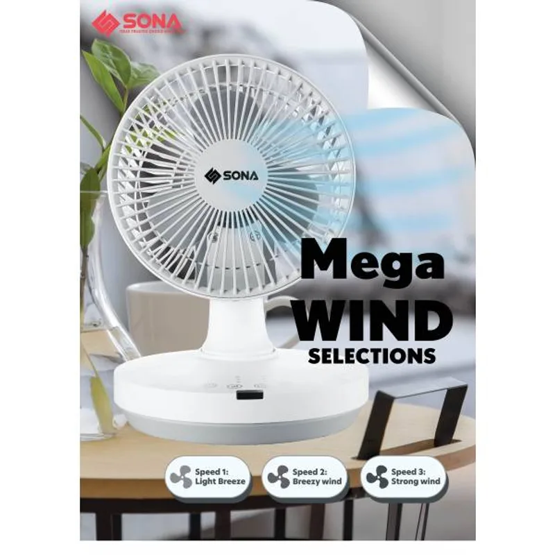 Sona STC1322 6" Remote High Velocity Fan