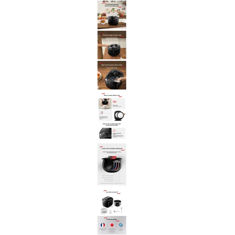 Tefal RK7778 Delirice Max Fuzzy Logic 1.8L Rice Cooker