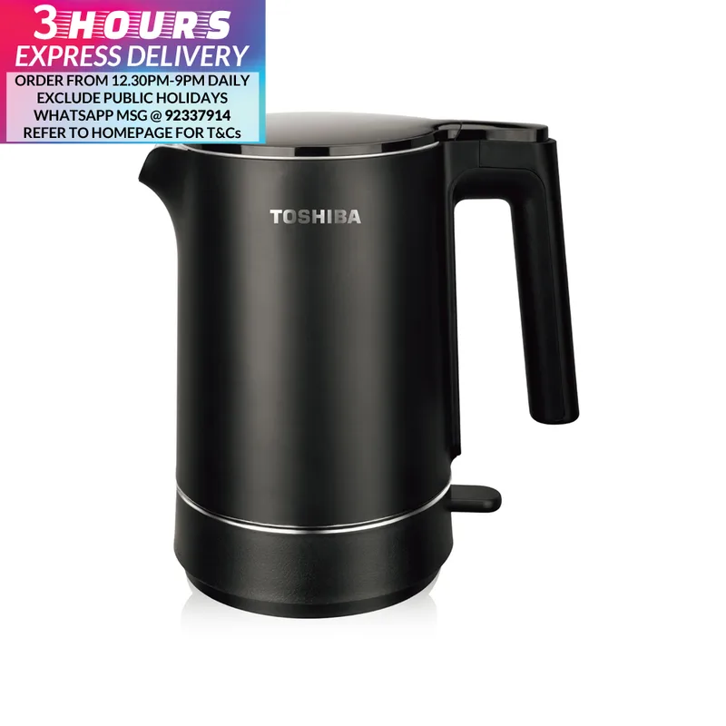 Toshiba KT-15DRRS 1.5L Double Wall Electric Kettle Jug