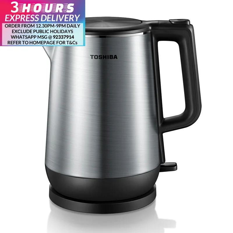 Toshiba KT-17DRRS 1.7L Double Wall Electric Kettle Jug