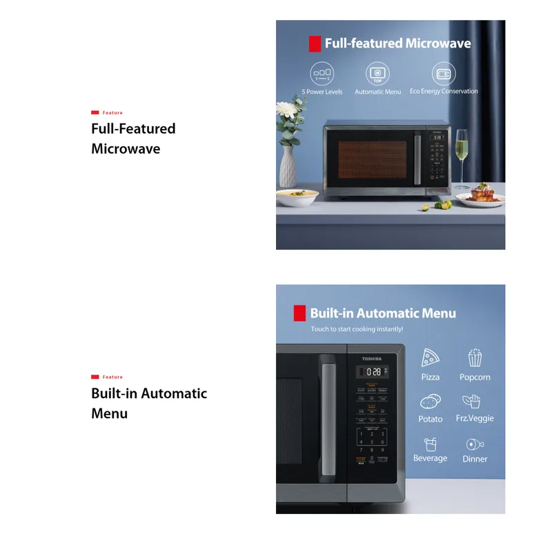 Toshiba ML2-EM30PE(BS) 30L Microwave Oven