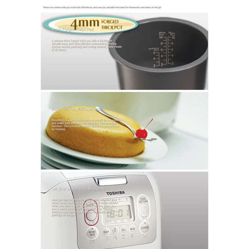 Toshiba RC-18NMFEIS 1.8L Rice Cooker