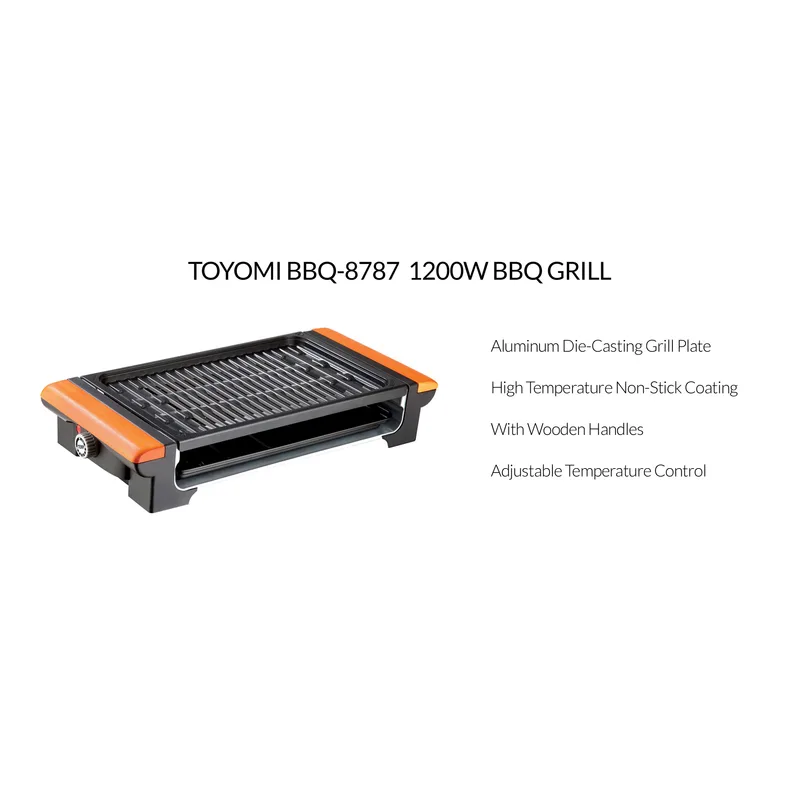 Toyomi BBQ-8787 1200W BBQ Grill