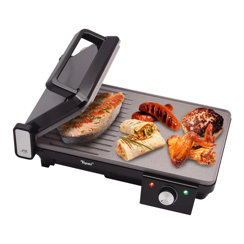 Toyomi BBQ-9205 Half & Half Electric Griddler & BBQ Grill