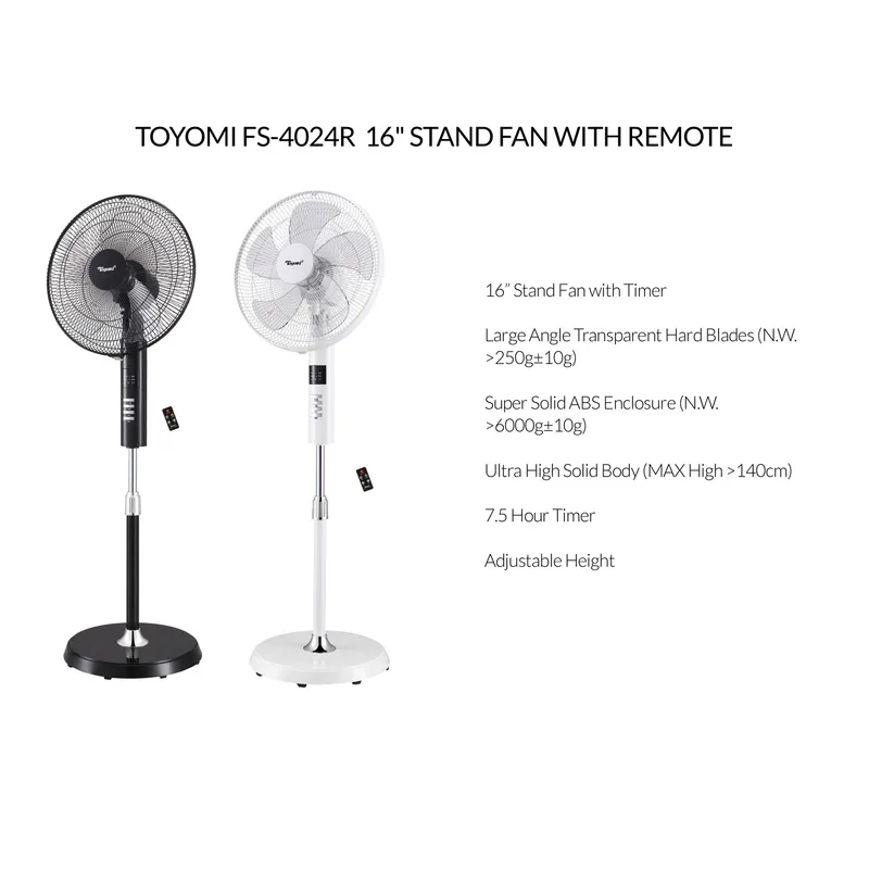 Toyomi FS-4024R 16" Stand Fan