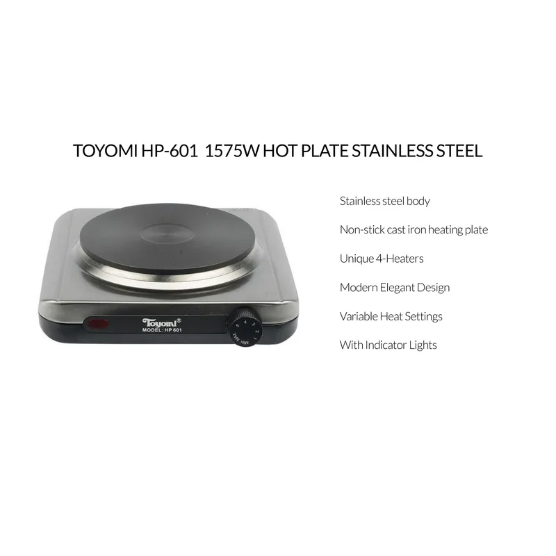Toyomi HP-601 1575W Hot Plate