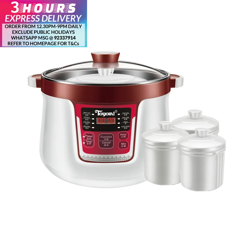 Toyomi SC-3289 3.2L Stew Cooker & Steamer