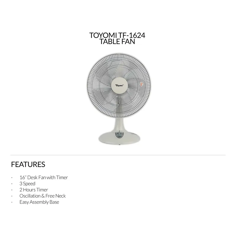 Toyomi TF-1624 Table Fan