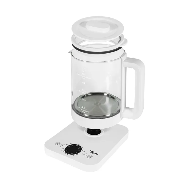 Toyomi WK-1717 1.7L Clear Brew Borosilicate Glass Kettle