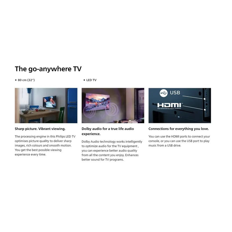 Philips 32PHT5009/98 32" Slim LED TV