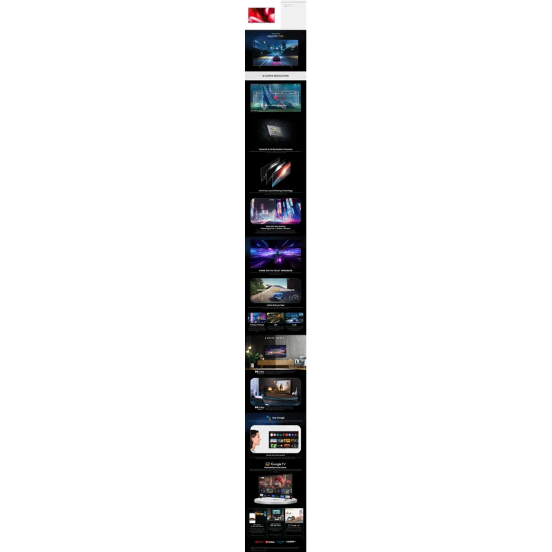 Sharp 4T-C75GN7000X 75" DVB-T2 UHD 4K Google LED TV