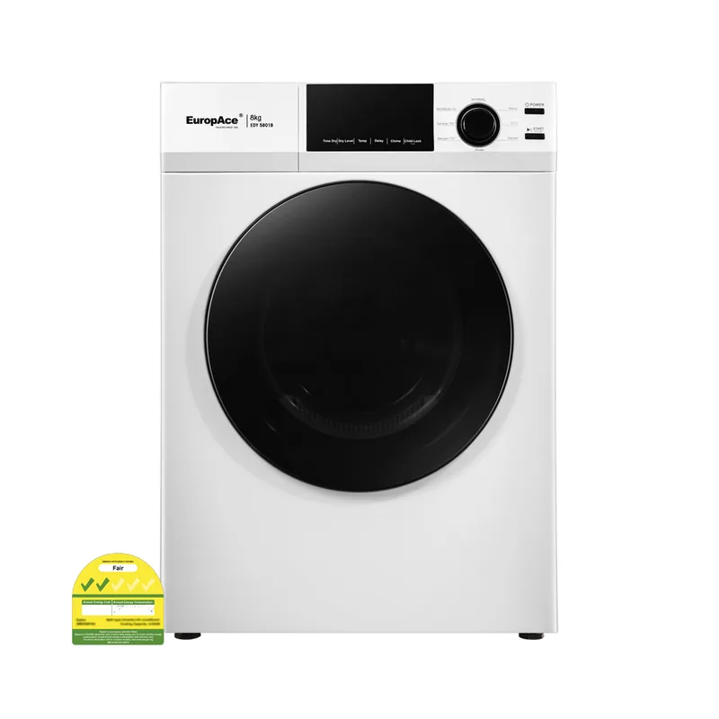 Europace EDY5801B 8KG Front Load Vented Dryer
