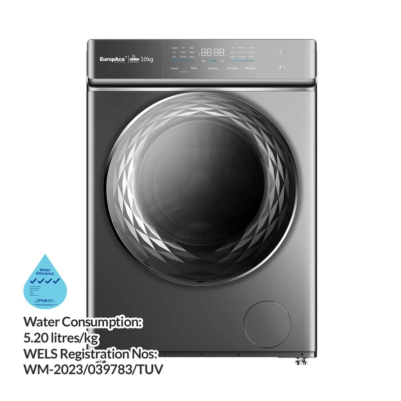 Europace EFW9102Y 10KG Front Load Washer