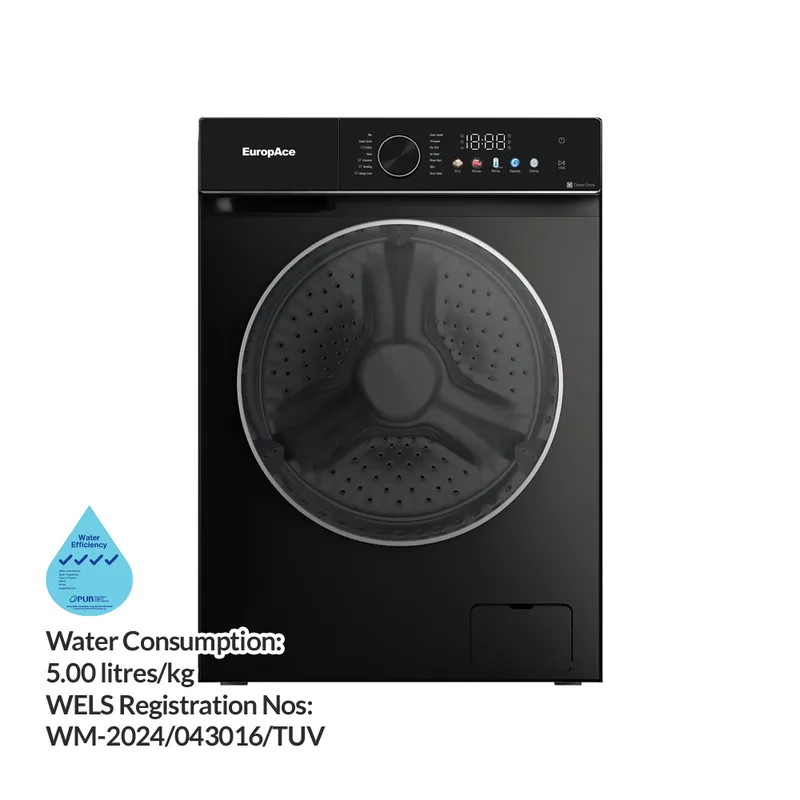 Europace EWD8107D 10/7KG Front Load Steam Washer Dryer