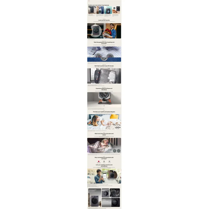 LG F2520RNTGA 20/10KG Front Load Washer Dryer