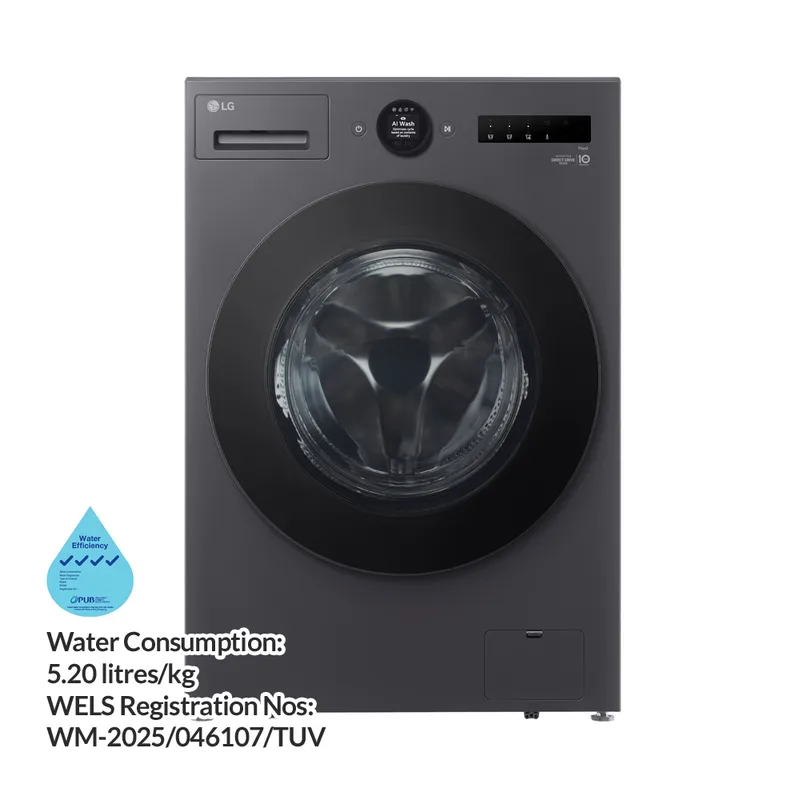 LG F2520RNTGA 20/10KG Front Load Washer Dryer