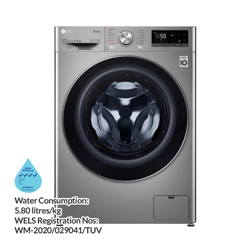 LG FV1408H4V 8/6KG Front Load Washer Dryer