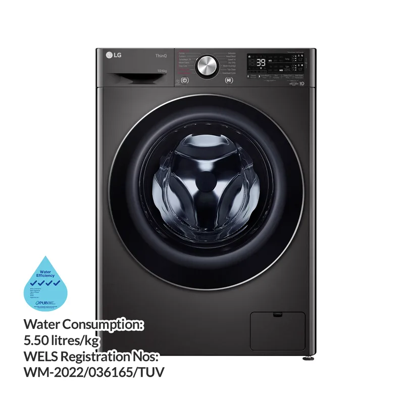 LG FV1410H3BA 10/6KG Front Load Washer Dryer
