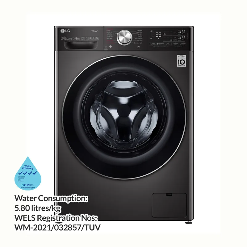 LG FV1413H2BA 13/8KG Front Load Washer Dryer