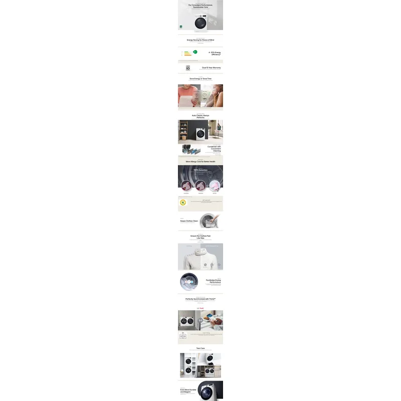 LG TD-H10VBD 10KG Heat Pump Dryer