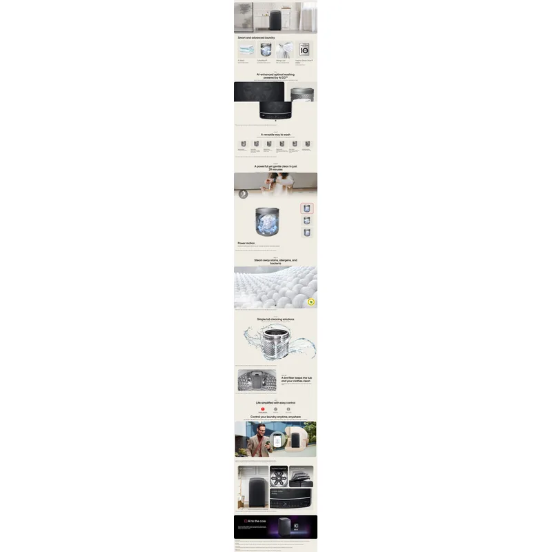 LG TV2112SV5J 12KG Top Load Washer