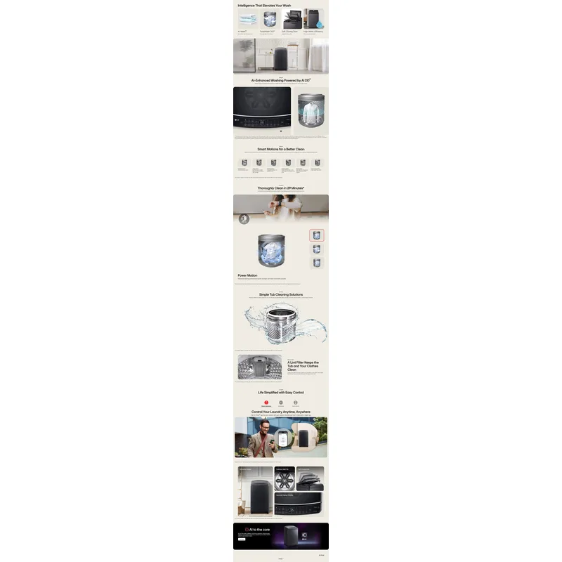LG TX2315DT5G 15KG Top Load Washer