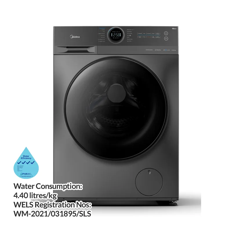 Midea MF200D85B 8.5/6KG Front Load Washer Dryer