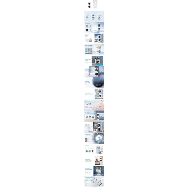 Midea ML19F100D80W-4ES 10/8KG Front Load Washer Dryer