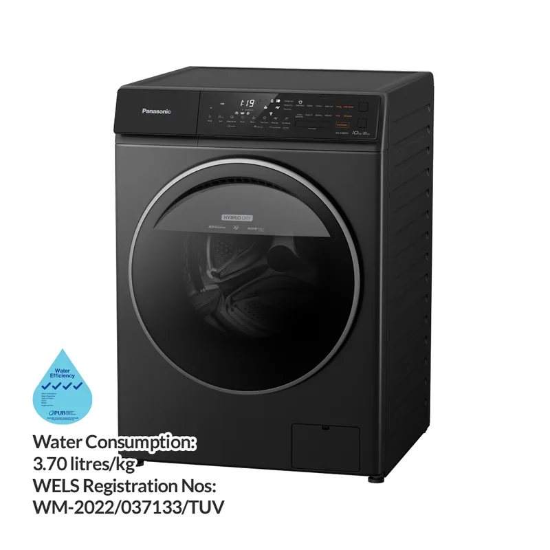 Panasonic NA-S106FR1BS 10/6KG Front Load Washer Dryer