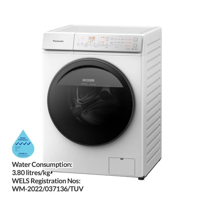 Panasonic NA-S96FC1WSG 9/6KG Front Load Washer Dryer