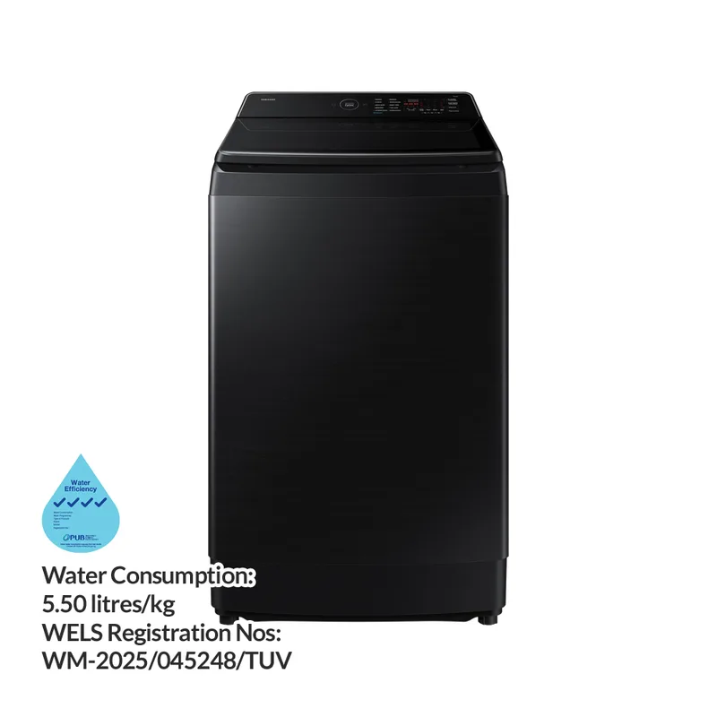 Samsung WA80F15B6BSP 15KG Top Load Washer