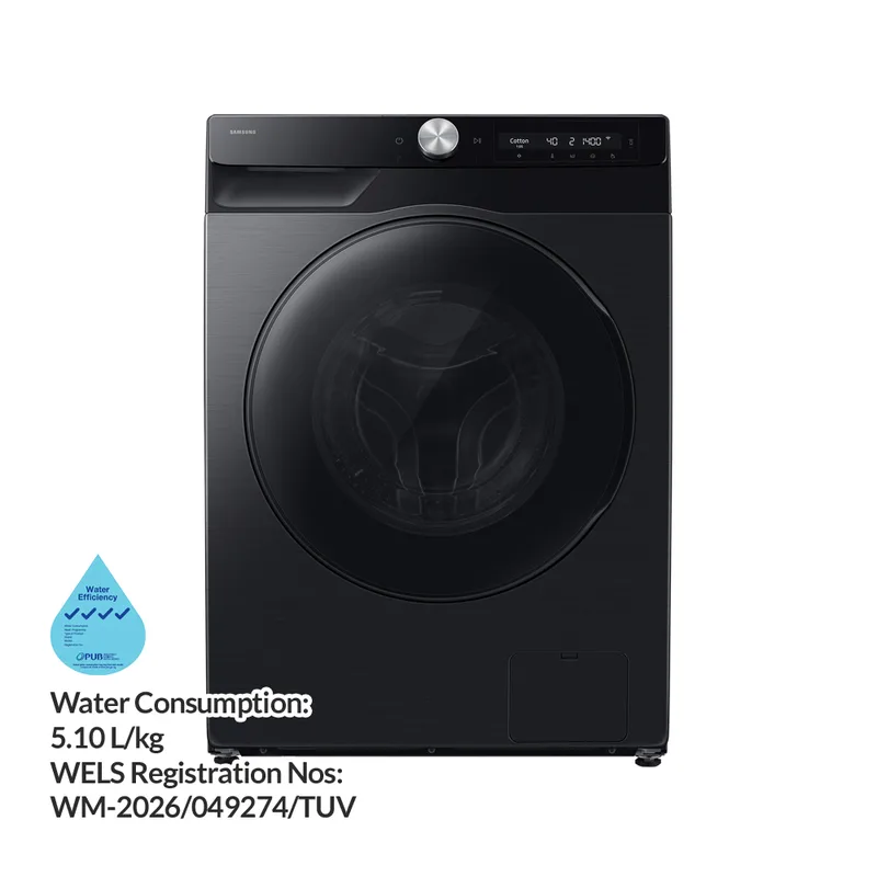 Samsung WD90HG6U94BBSP 9/6KG Front Load Washer Dryer