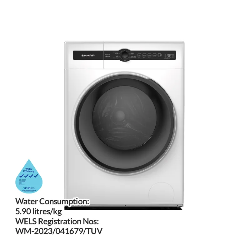 Sharp ES-FH85BG-W 8.5KG Front Load Washer