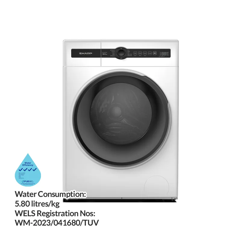 Sharp ES-FH95BG-W 9.5KG Front Load Washer