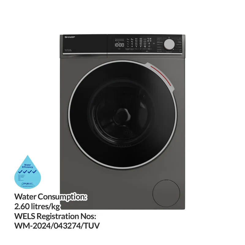 Sharp ES-FW1014SB 10KG Front Load Washer