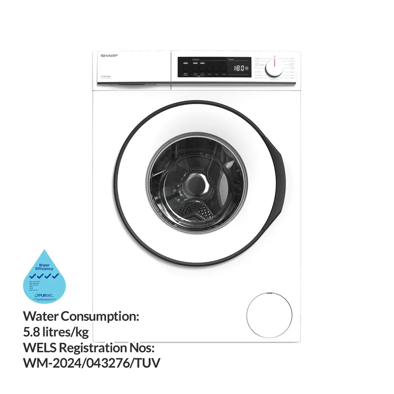 Sharp ES-FW714AW 7KG Front Load Washer