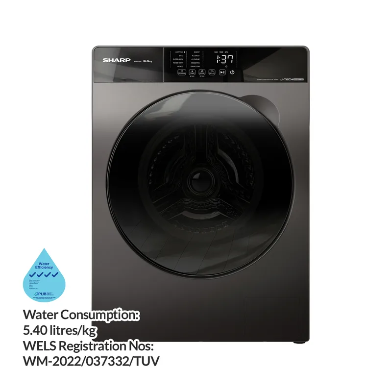 Sharp ES-FW95SG 9.5KG Front Load Washer
