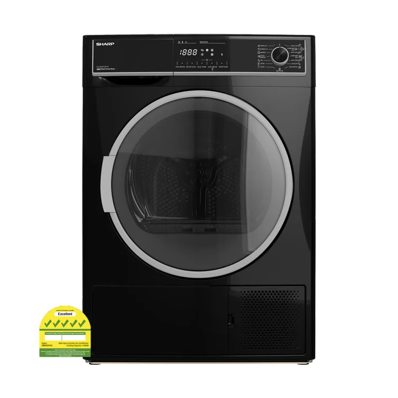 Sharp KD-HD9S7GW-B 9KG Front Load Heat Pump Tumble Dryer
