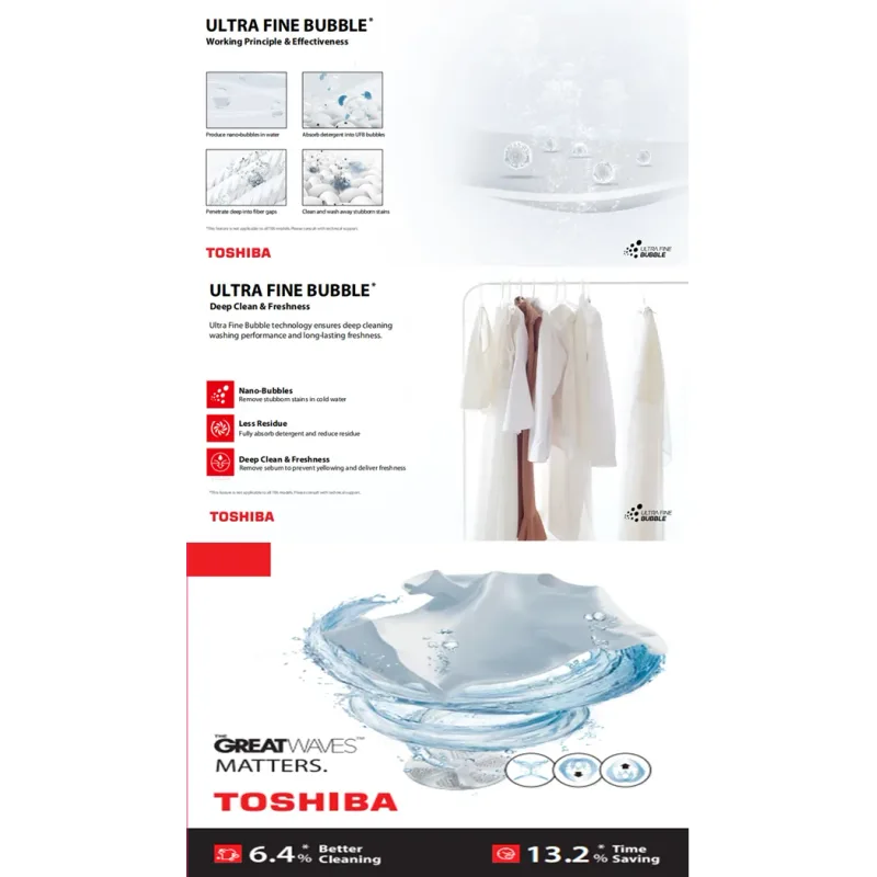 Toshiba AW-DUK1300KS(MK) 12KG Top Load Washer