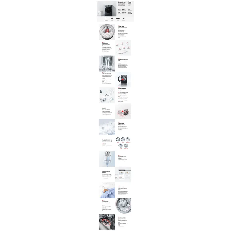 Toshiba TW-T21BU140UWS(MG) 13KG Front Load Washer
