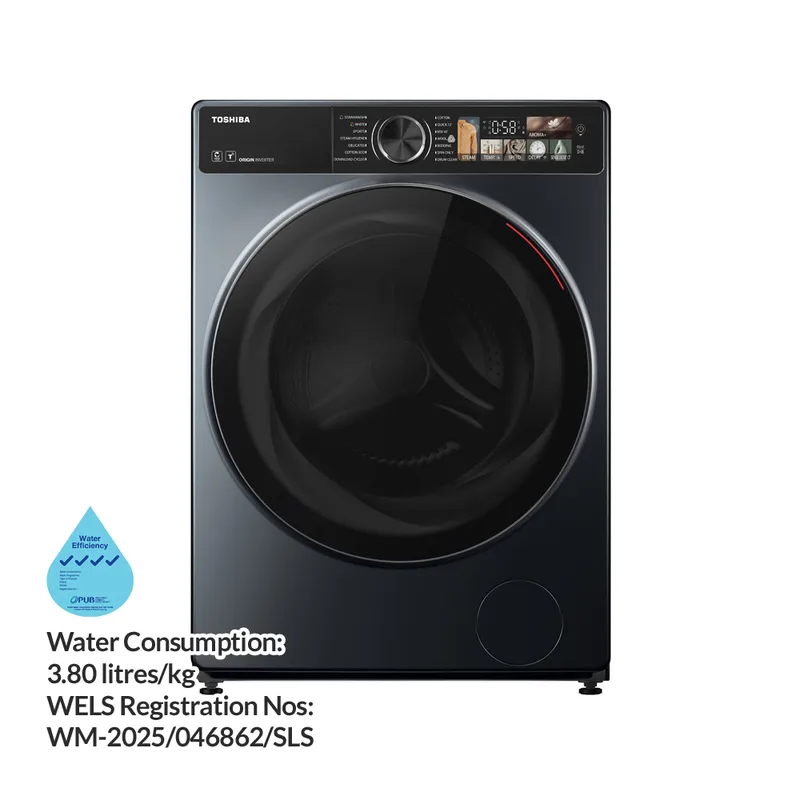 Toshiba TW-T25BZP140MWS(MG) 13KG Front Load Washer
