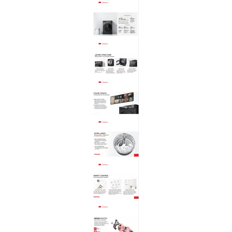 Toshiba TW-T25BZU115MWS(MG) 10.5KG Front Load Washer