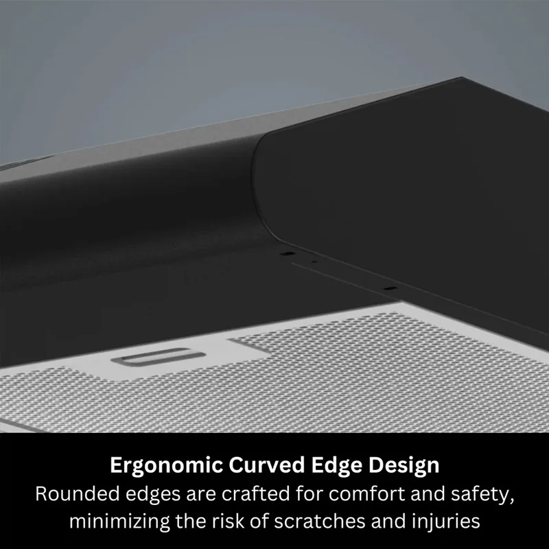 EuropAce ECH2508EBK 60cm Slimline Hood