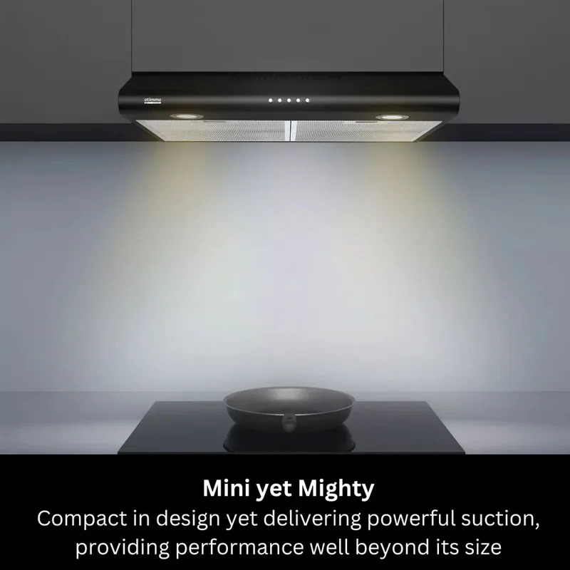 EuropAce ECH2508EBK 60cm Slimline Hood