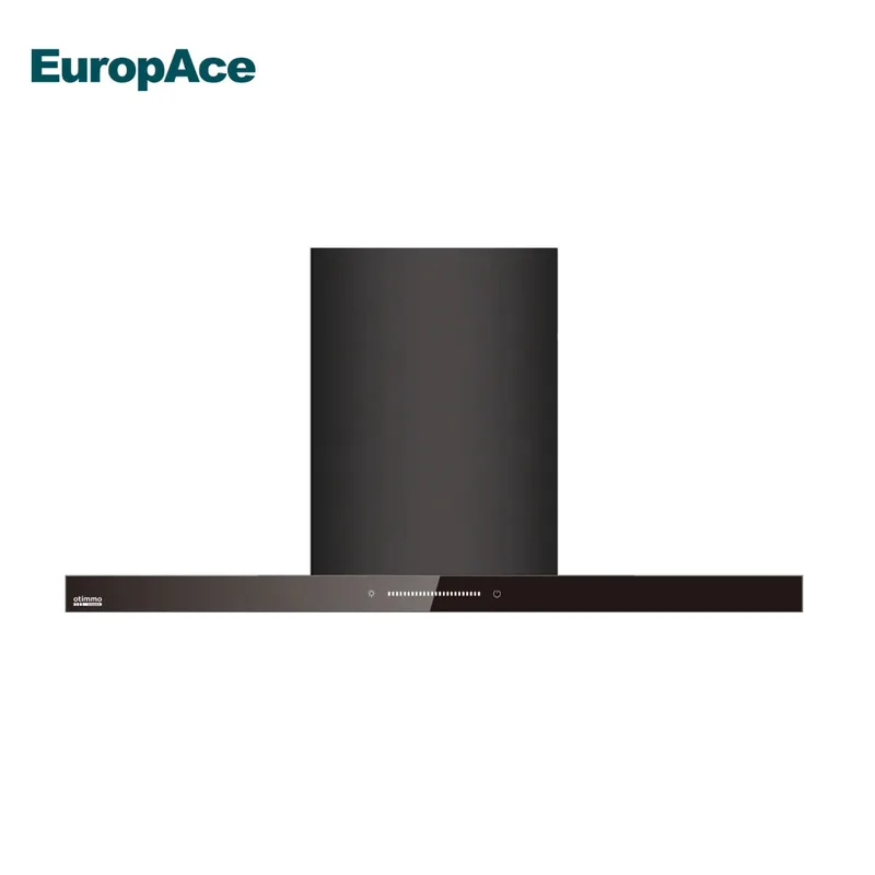 EuropAce ECH9128A 90cm 1200m³/h T-Shape Chimney Hood (Black)