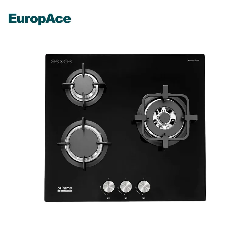 EuropAce EBH6360E 60cm Built-In Glass Gas Hob