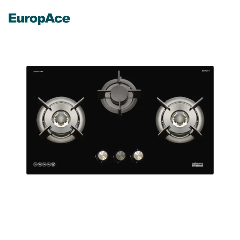 EuropAce EBH6381STG 80cm Built-In Gas Hob