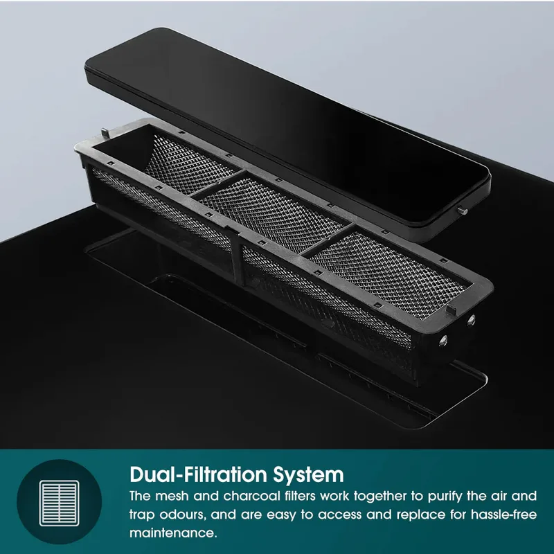EuropAce EIH8602EBK 60cm Flexi-Zone Induction Hob with Downdraft Hood