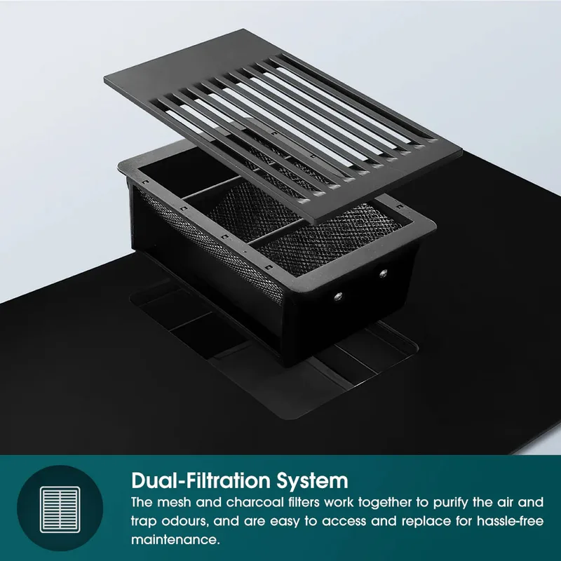 EuropAce EIH8782EBK 78cm 2-Zone Induction Hob with Downdraft Hood